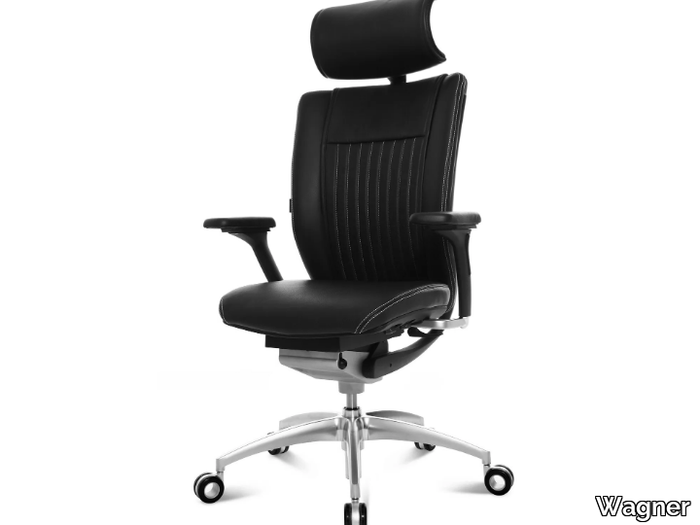 TITAN LIMITED S COMFORT - Height-adjustable high-back leather office chair _ Wagner