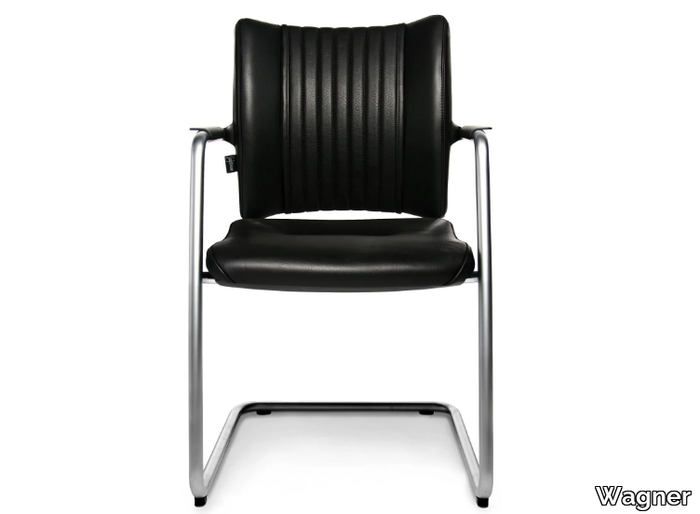 TITAN LIMITED S VISIT - Cantilever reception chair with armrests _ Wagner