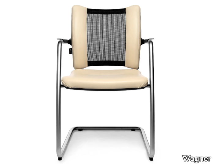 TITAN LIMITED VISIT - Cantilever reception chair with armrests _ Wagner