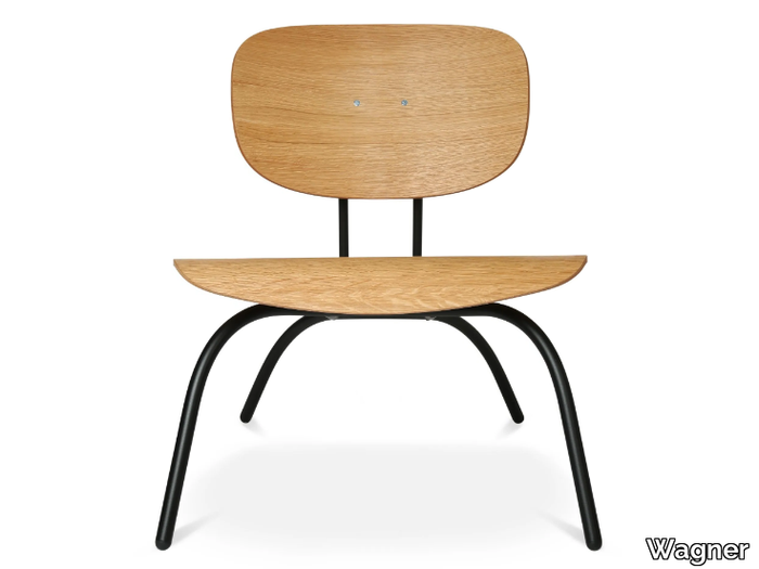 W-1970 LOW - Wooden easy chair _ Wagner