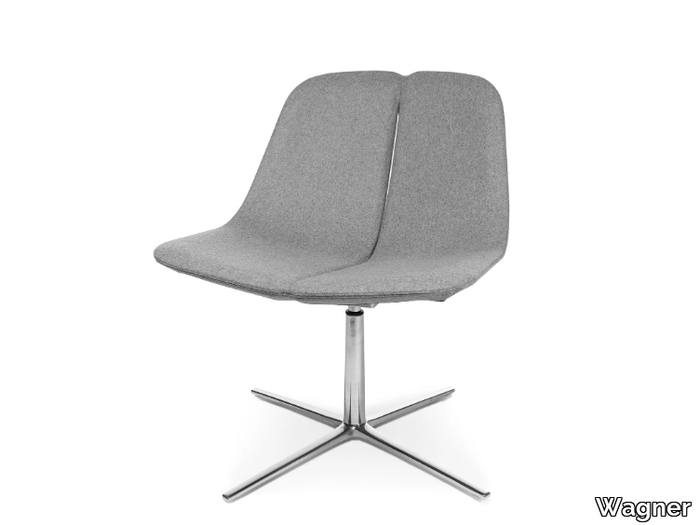 W-LOUNGE CHAIR 1 - Swivel with 4-spoke base easy chair _ Wagner