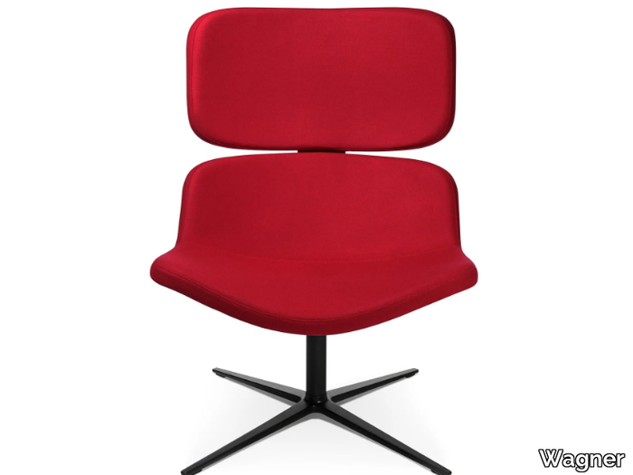 W-LOUNGE CHAIR 3 - Swivel with 4-spoke base easy chair _ Wagner