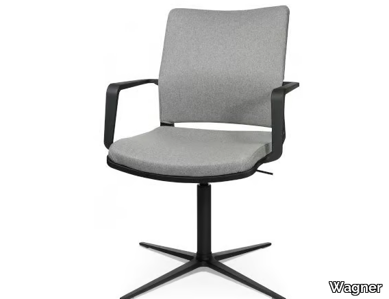 W70 H 3D - Swivel with 4-spoke base chair _ Wagner