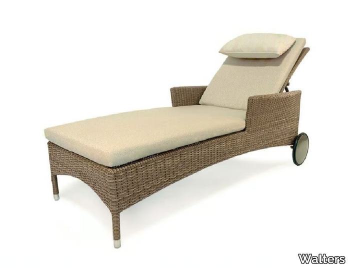 ACAPULCO - Recliner resin sun lounger with castors _ Walters