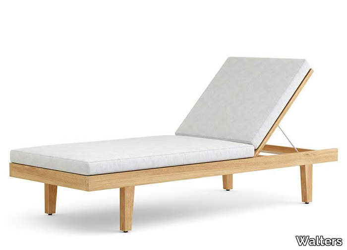 RESORT ANDES - Recliner teak sun lounger _ Walters