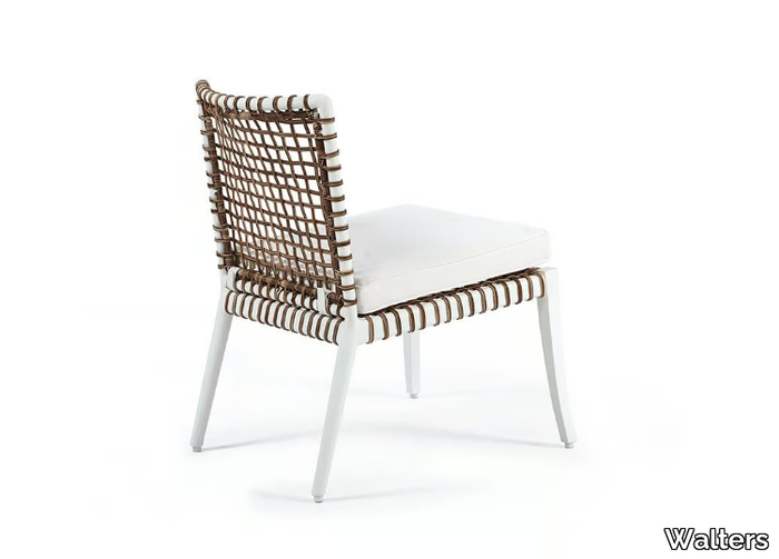 DELTA 20" - Upholstered aluminium garden chair _ Walters