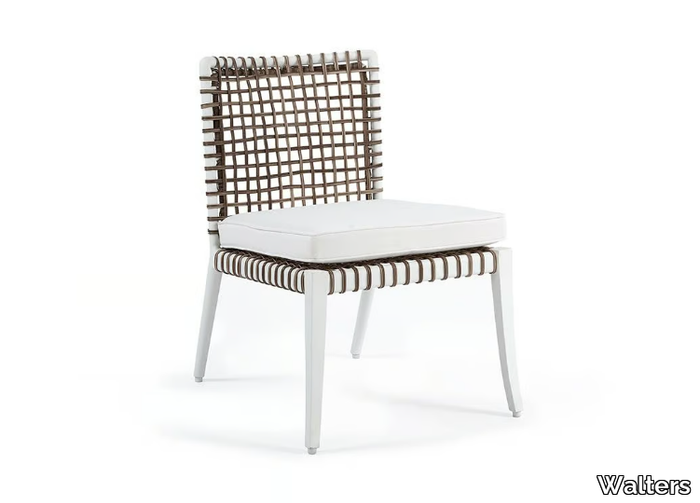 DELTA 23" - Upholstered aluminium garden chair _ Walters