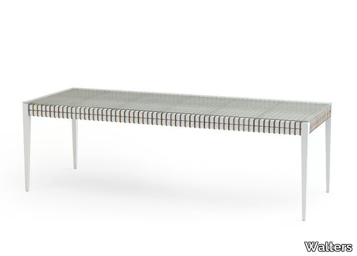 DELTA - Rectangular aluminium dining table _ Walters