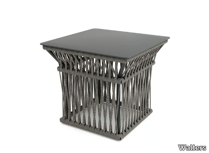 LONGSHORE - Square aluminium coffee table _ Walters