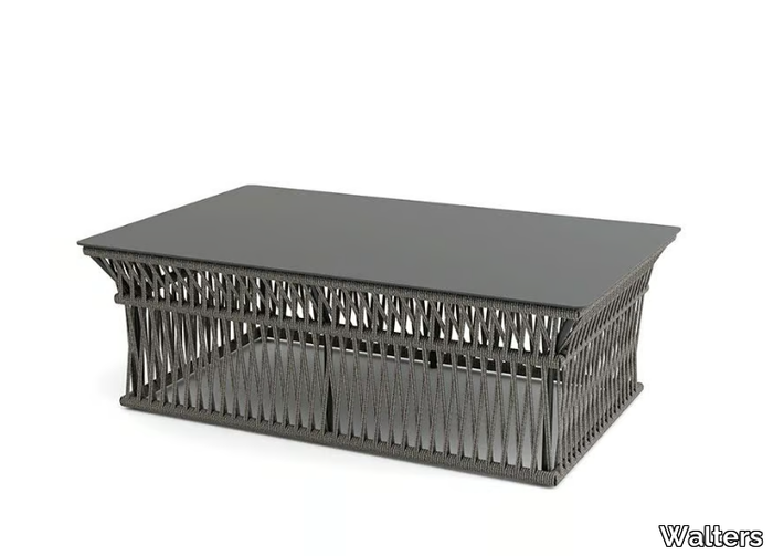 LONGSHORE - Rectangular aluminium coffee table _ Walters