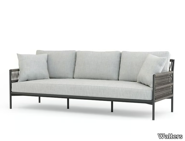 LONGSHORE - 3 seater aluminium garden sofa _ Walters