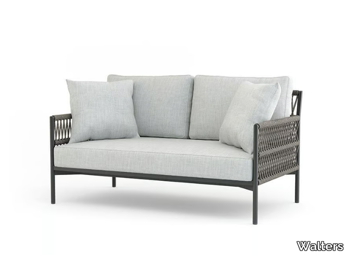 LONGSHORE - 2 seater aluminium garden sofa _ Walters