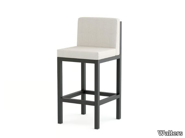 MORE COMFORT - Fabric barstool with back _ Walters