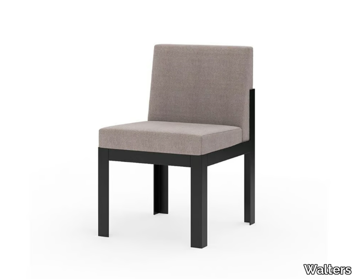 MORE COMFORT - Upholstered steel garden chair _ Walters