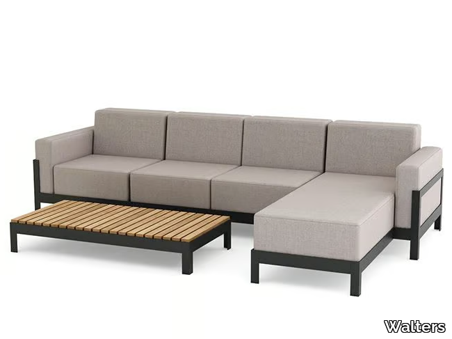 MORE COMFORT - Sectional fabric garden sofa _ Walters