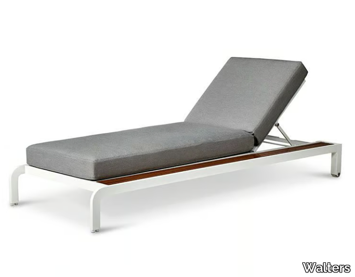 REGATTA - Recliner aluminium sun lounger with castors _ Walters