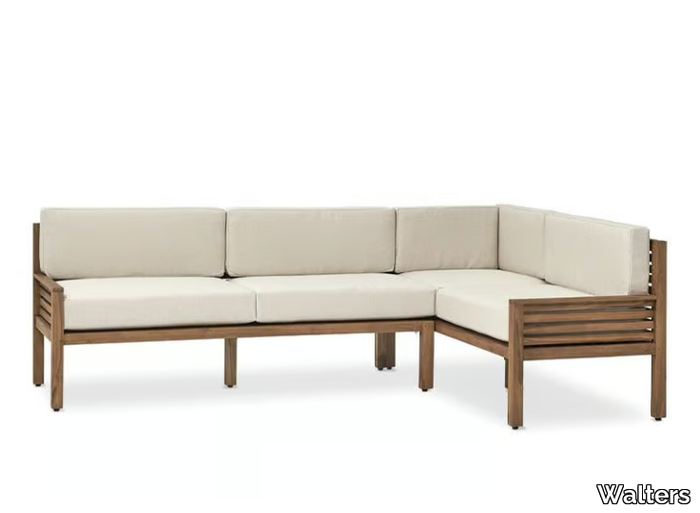 RESORT HEALSBURG - Corner teak garden sofa _ Walters