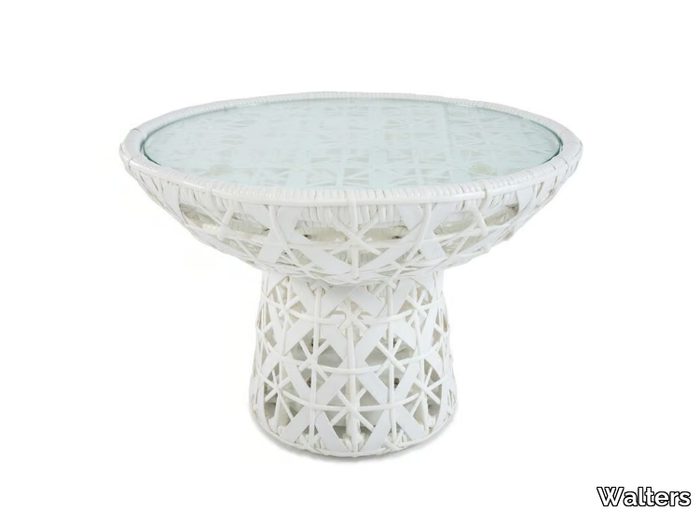 REVERIE - Round resin garden side table _ Walters