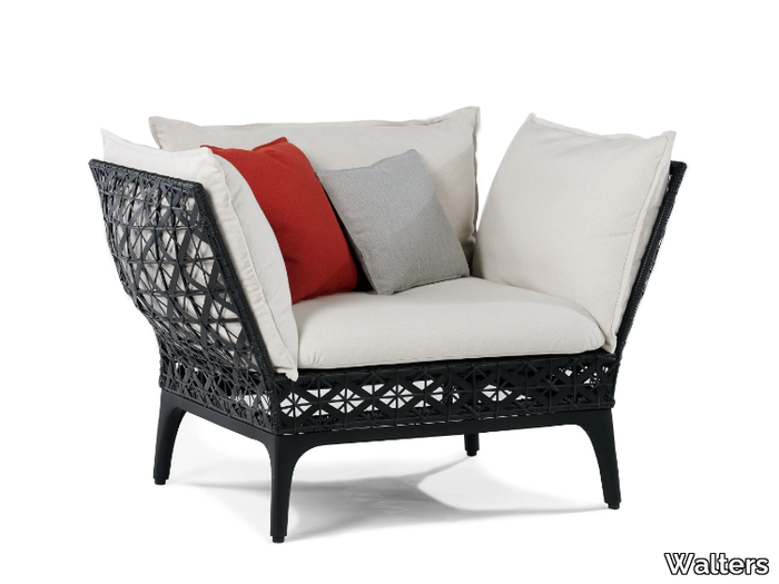 REVERIE - Resin garden armchair with armrests _ Walters