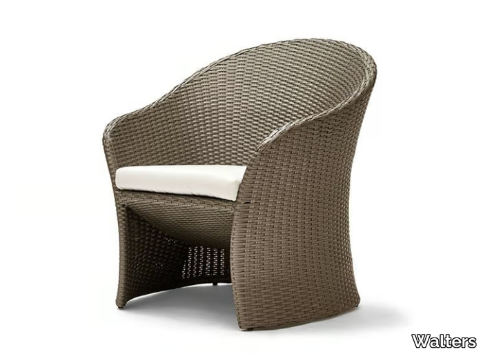 RIVAGE - Resin garden chair with armrests _ Walters