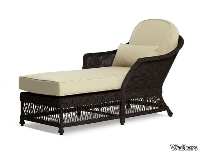 WATER - Upholstered resin chaise longue _ Walters