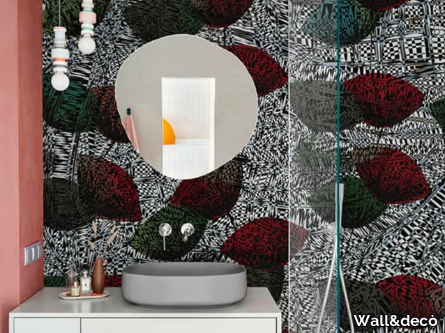 AIRY - Glass-fibre bathroom wallpaper _ Wall&decò