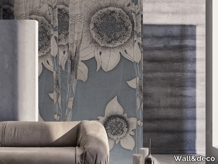 THEA - Wallpaper with floral pattern _ Wall&decò