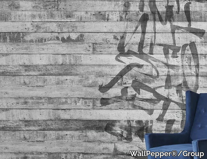 ALPHABET WALL - Industrial and modern wallpaper, PVC free, eco, washable _ WallPepper®/Group