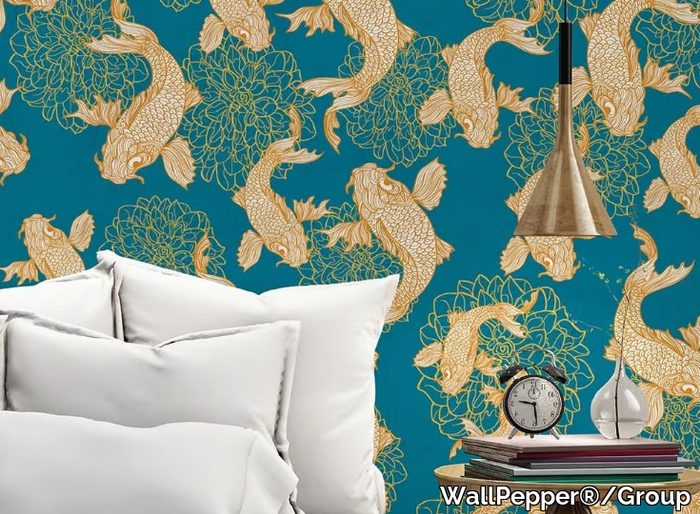 CARPFISH - Oriental wallpaper, PVC free, eco, washable _ WallPepper®/Group