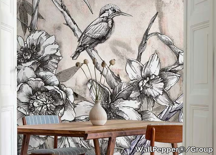 DISTANT RECALL - Oriental wallpaper, eco-friendly, PVC free and washable _ WallPepper®/Group