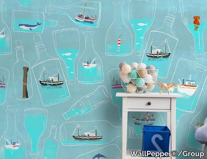 IN A BOTTLE - For all ages wallpaper, PVC free, eco, washable _ WallPepper®/Group