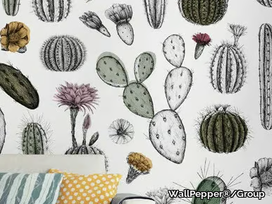 CACTOFILIA - Natural wallpaper, PVC free, eco, washable _ WallPepper®/Group