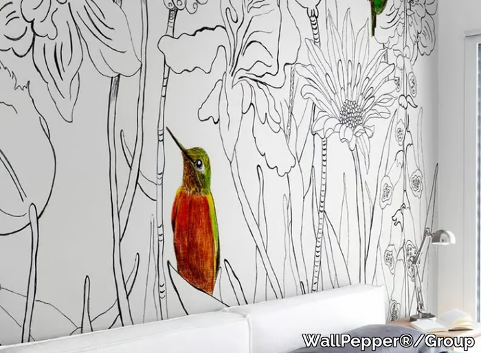 CHINOISERIE - Oriental wallpaper, eco-friendly, PVC free and washable _ WallPepper®/Group