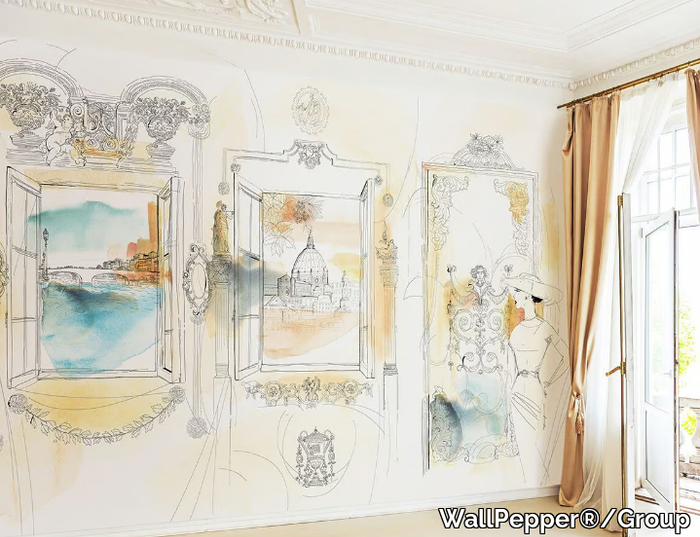 FLORENCE FROM A BEAUTIFUL PALACE - PVC free, eco-friendly, washable wallpaper _ WallPepper®/Group