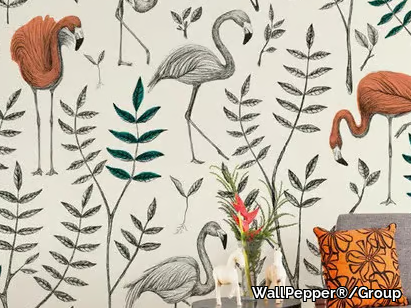 OASI ROSA - Tropical wallpaper, PVC free, eco, washable _ WallPepper®/Group