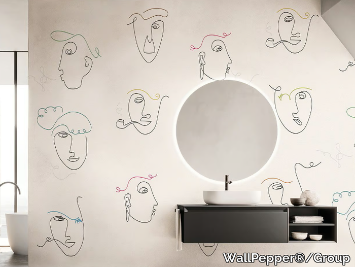 PORTRAITS - PVC free, eco-friendly, washable wallpaper _ WallPepper®/Group