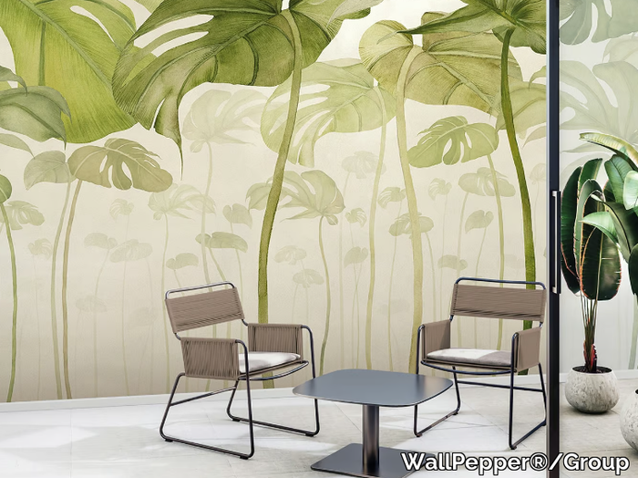 MONSTERA - PVC free, eco-friendly, washable natural wallpaper _ WallPepper®/Group