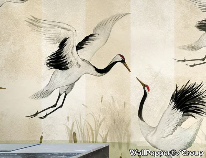 BISOUS - Oriental wallpaper, eco-friendly, PVC free and washable _ WallPepper®/Group