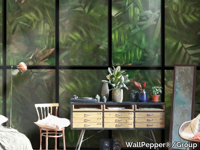 THE WORLD OUTSIDE - Tropical wallpaper, eco-friendly, PVC free and washable _ WallPepper®/Group