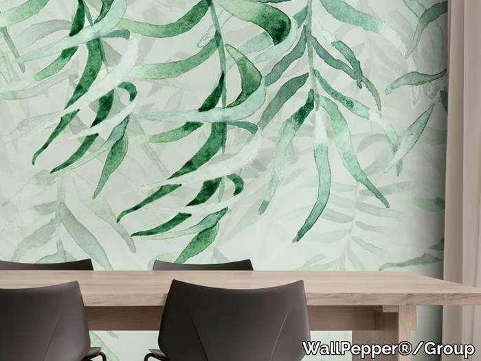 TROPICAL RAIN - Tropical wallpaper, eco-friendly, PVC free and washable _ WallPepper®/Group