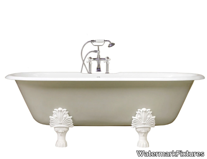 CONCORDIA - Oval freestanding cast iron bathtub _ WatermarkFixtures