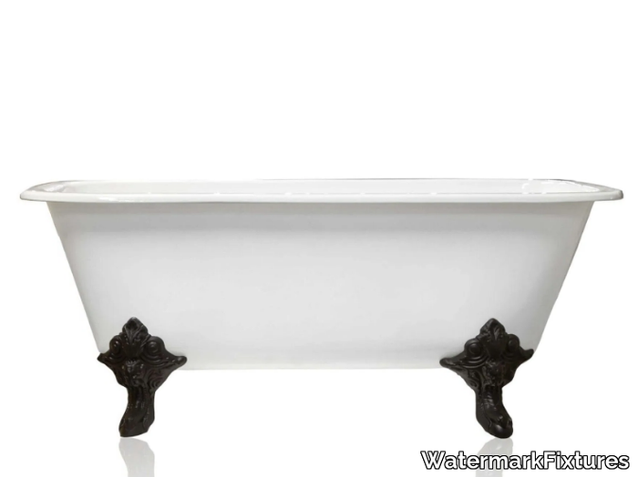 EDWARDIAN CONCORDIA - Freestanding oval cast iron bathtub _ WatermarkFixtures