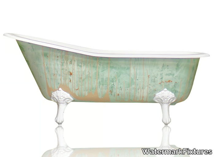 LASALLE - Freestanding oval cast iron bathtub _ WatermarkFixtures