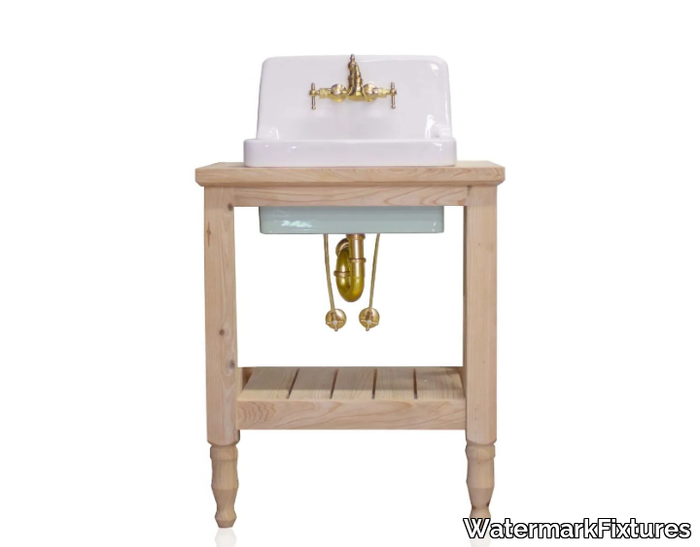 RICHLAND - Single floor-standing wooden vanity unit _ WatermarkFixtures