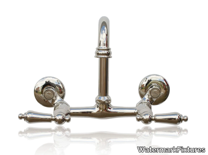 WMF-LF-604-ML - 2 hole wall-mounted brass washbasin mixer _ WatermarkFixtures