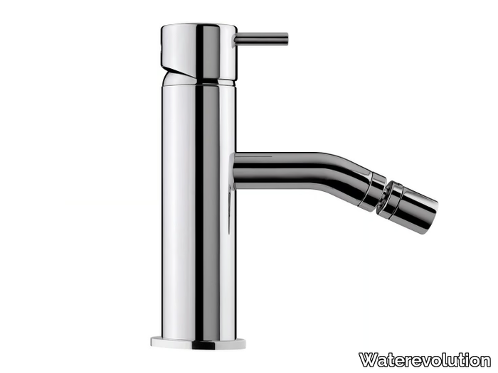 FLOW T1.20 - Chromed brass bidet tap _ Waterevolution