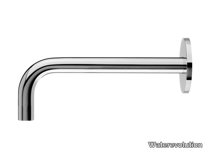 FLOW T1.671 - Wall-mounted chromed brass spout _ Waterevolution