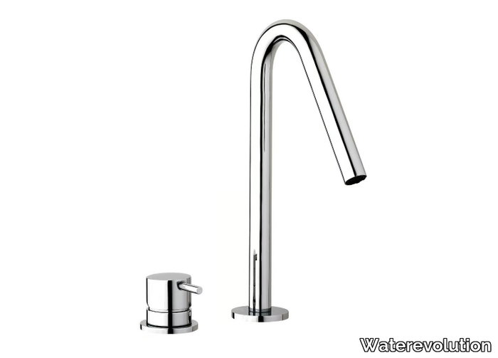 FLOW T1.14+T1.B1.12V - Chromed brass washbasin tap _ Waterevolution