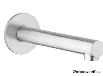 S22 T4.671 - Wall-mounted stainless steel bathtub spout _ Waterevolution