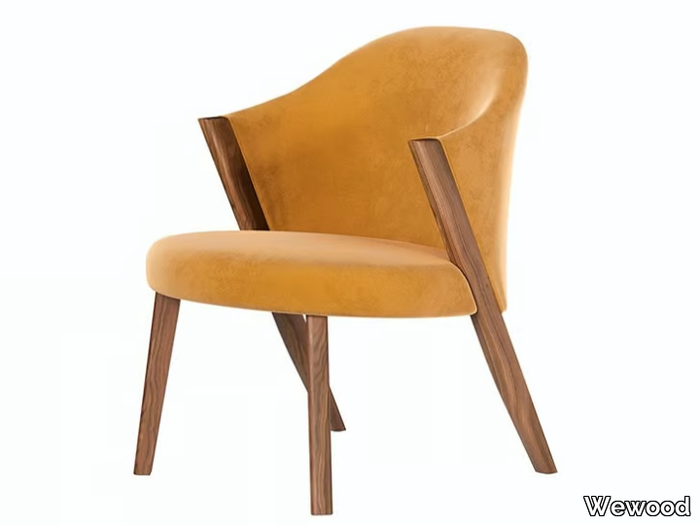 CARAVELA - Fabric easy chair with armrests _ Wewood